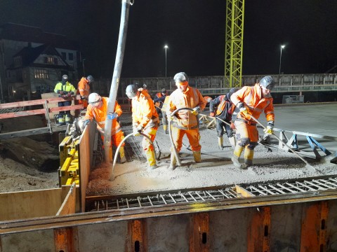 Dezember 2023 | Betonage des Überbaus der zweiten Brückenhälfte